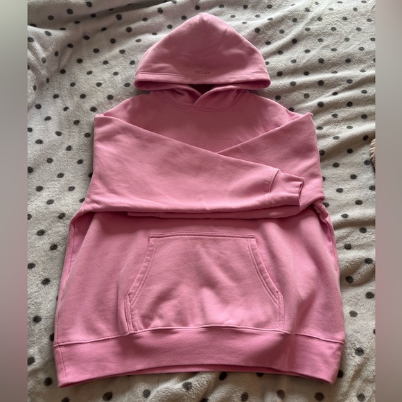 Aritzia Cozy Sweatfleece Mega Raglan Hoodie- Morganite Pink - Picture 4 of 6